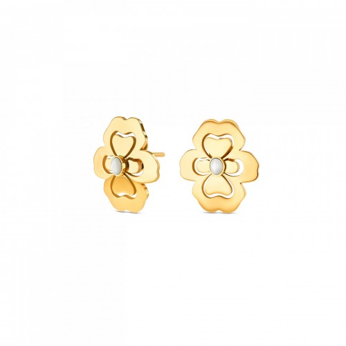 BRINCOS AÇO SENHORA MARGOT BLOSSOM GOLD OJATE13D