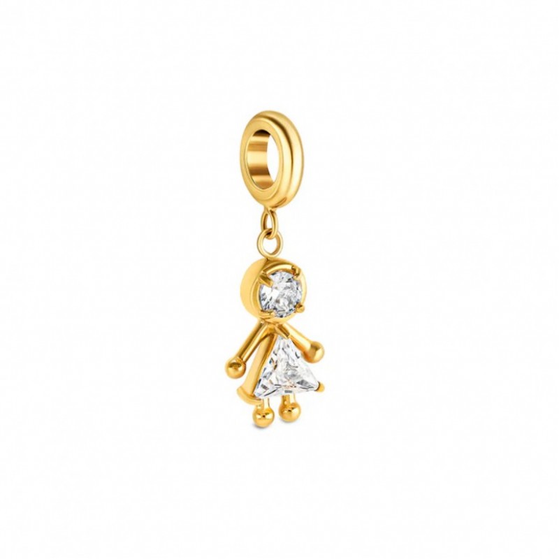 CHARME AÇO ENERGY GIRL CRYSTAL GOLD OJEBC724