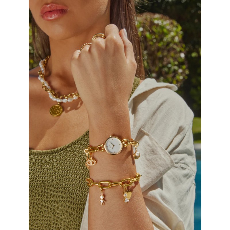 PULSEIRA AÇO MASTER LINKS GOLD OJBMSL02G-L