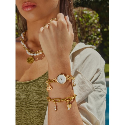 PULSEIRA AÇO MASTER LINKS GOLD OJBMSL02G