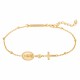 PULSEIRA PRATA HOPE MEDALHA NOSSA SENHORA DE FÁTIMA & CRUZ UK.PU.JT0033.00.00