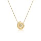 COLAR AÇO SENHORA CHESS SPIRAL GOLD OJCHN01G