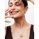 COLAR AÇO SENHORA CHESS SPIRAL GOLD OJCHN01G