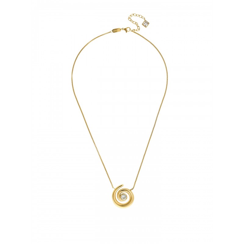 COLAR AÇO SENHORA CHESS SPIRAL GOLD OJCHN01G