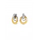 BRINCOS AÇO SENHORA DELIGHTFUL CIRCLE BICOLOR OJDFE03SG