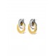 BRINCOS AÇO SENHORA DELIGHTFUL CIRCLE BICOLOR OJDFE03SG