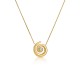 COLAR AÇO SENHORA CHESS SPIRAL GOLD OJCHN01G