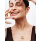COLAR AÇO SENHORA CHESS SPIRAL GOLD OJCHN01G