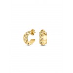 BRINCOS AÇO SENHORA CHESS CRYSTAL GOLD OJCHE02G