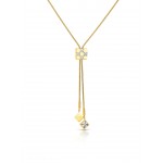 COLAR AÇO SENHORA CHESS LONG GOLD OJCHN02G