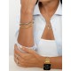 ESCRAVA AÇO SENHORA DELIGHTFUL GOLD OJDFB02G-M