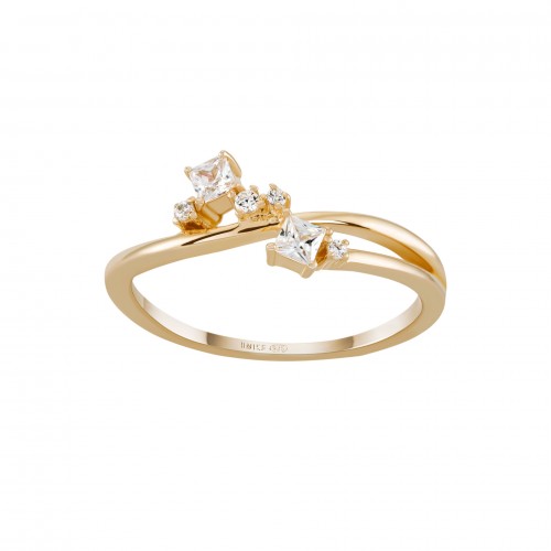 ANEL PRATA CLASSY & CHIC MULTIPLE SOLITAR GOLD UK.AN.1204.0448