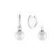 BRINCOS PRATA CLASSY PEARLS 2 EM 1 UK.AR.1204.0009