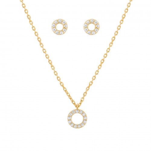PACK PRATA CLASSY & CHIC CIRCLE GOLD UK.PK.1204.0022