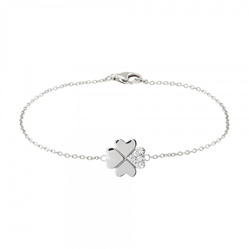 PULSEIRA PRATA MEANINGFUL CLOVER UK.PU.1204.0035