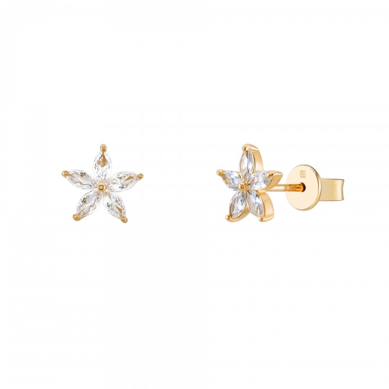 BRINCOS PRATA MIX & MATCH NAVETE FLOWER UK.TN.1204.0065