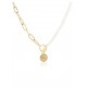 COLAR AÇO SENHORA NECKMESS PEARLY GOLD OJNN48G