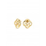 BRINCOS AÇO SENHORA ROSE BLOSSOM PEARL GOLD OJRE04D