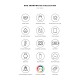 BOX SMARTWATCH DAZZLE ROUND BICOLOR LINKS OSW0025BL62D