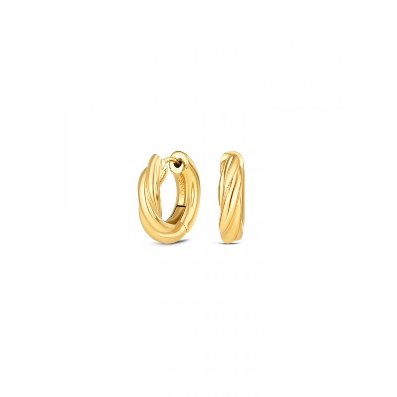 BRINCOS AÇO SENHORA TWIST GOLD OJEEP60G