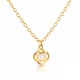 COLAR AÇO SENHORA ROSE PETITE PEARL GOLD OJRN02D