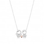 COLAR PRATA MEANINGFUL SILVER GIRL & BOY UK.CL.1110.0005