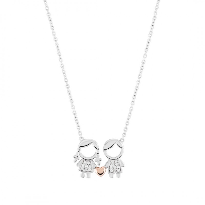 COLAR PRATA MEANINGFUL SILVER GIRL & BOY UK.CL.1110.0005