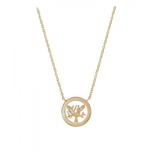 COLAR PRATA MEANINGFUL TREE GOLD UK.CL.1204.0344