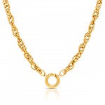 COLAR AÇO ENERGY MASTER UNION DOUBLE GOLD OJNMG04