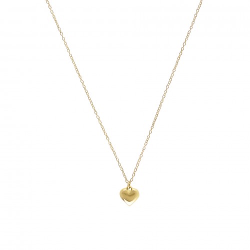 COLAR AÇO SENHORA NECKMESS HEART GOLD OJNN28G
