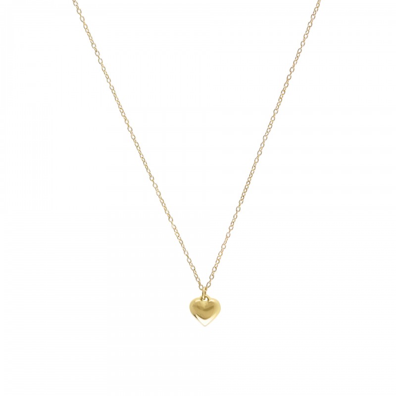 COLAR AÇO SENHORA NECKMESS HEART GOLD OJNN28G