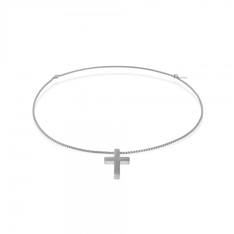 COLAR AÇO MEN CROSSED OAMN3203SS