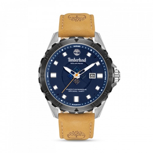 RELÓGIO SOLAR PEAK AZUL PELE CASTANHA TDWGB0110001