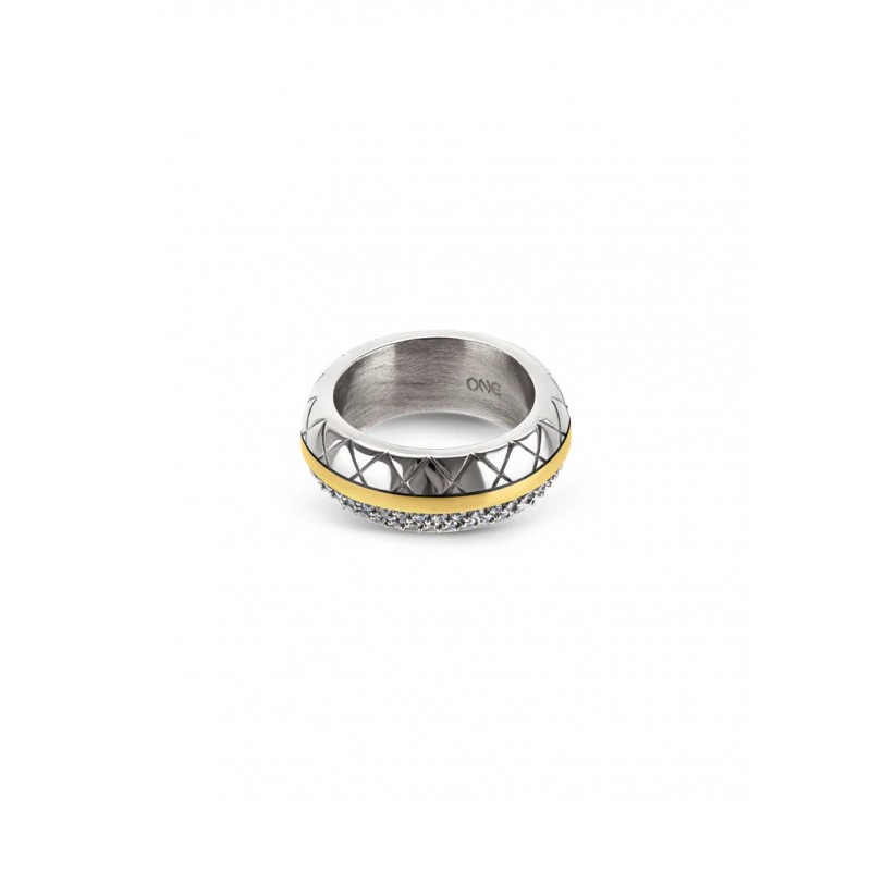 ANEL AÇO SENHORA DELIGHTFUL BICOLOR OJDFR01SG
