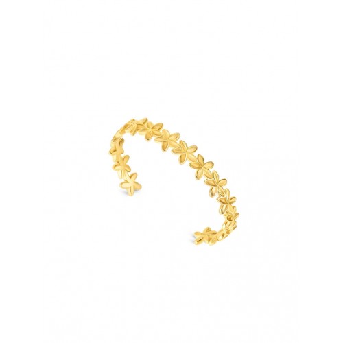 ESCRAVA AÇO SENHORA FLEUR GOLD OJPFB01G