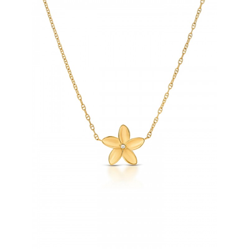 COLAR AÇO SENHORA FLEUR GOLD OJPFN02G