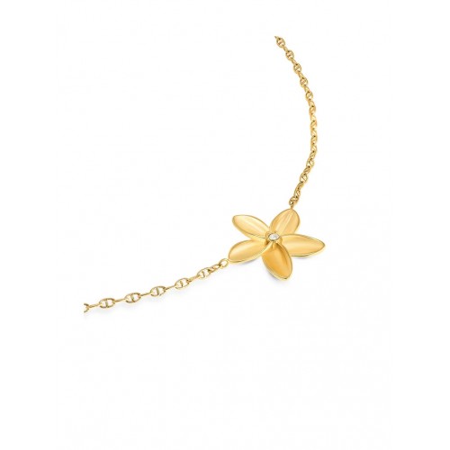 COLAR AÇO SENHORA FLEUR GOLD OJPFN02G