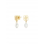 BRINCOS AÇO SENHORA ICONIC PEARL GOLD OJEEP16G
