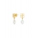 BRINCOS AÇO SENHORA ICONIC PEARL GOLD OJEEP16G