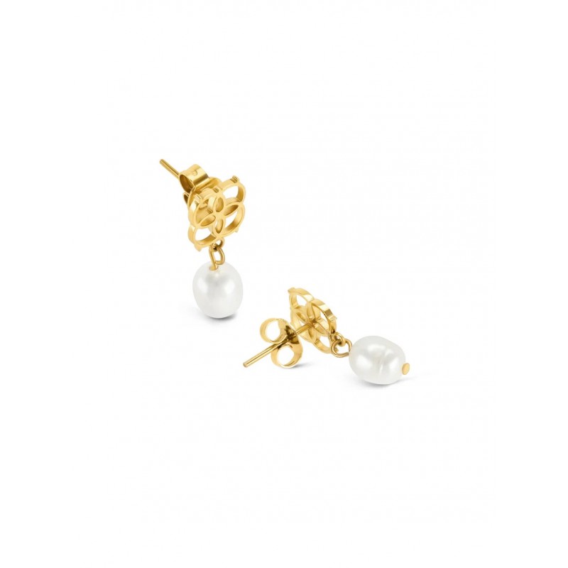 BRINCOS AÇO SENHORA ICONIC PEARL GOLD OJEEP16G