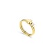 ANEL AÇO LUCKY FLOWER CRYSTAL GOLD OJLFR06G