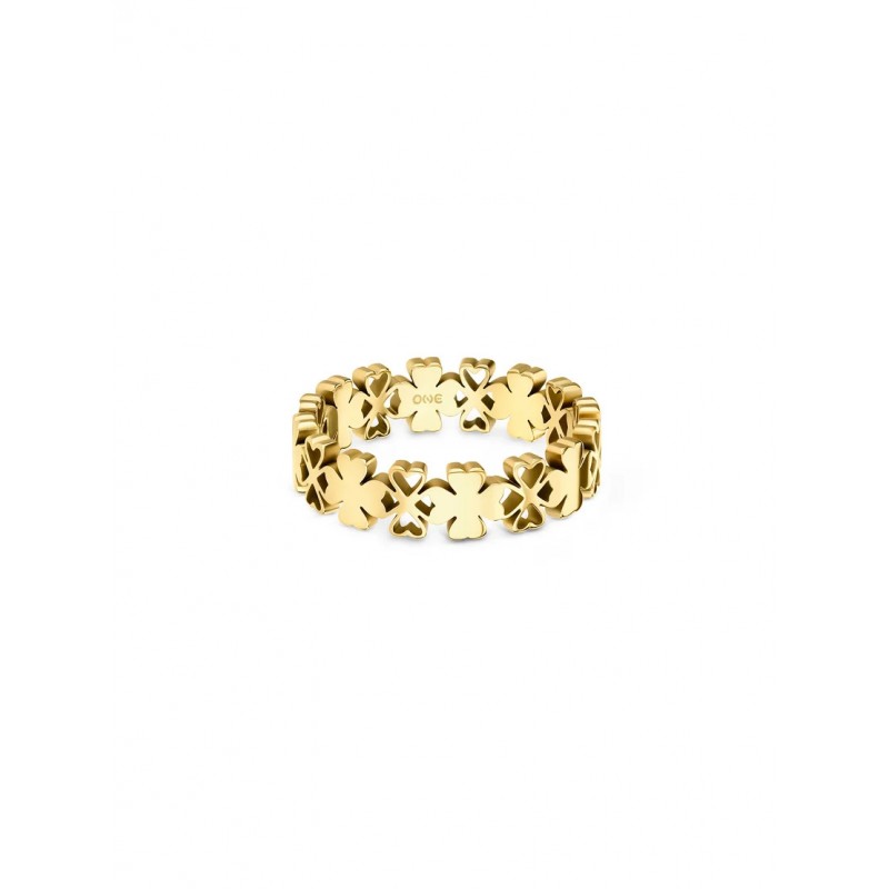 ANEL AÇO LUCKY FLOWER GOLD OJLFR07G