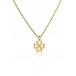 COLAR AÇO SENHORA LUCKY FLOWER CRYSTAL GOLD OJLFN06G