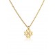 COLAR AÇO SENHORA LUCKY FLOWER CRYSTAL GOLD OJLFN06G