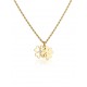 COLAR AÇO SENHORA LUCKY FLOWER CRYSTAL GOLD OJLFN06G