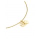 COLAR AÇO SENHORA LUCKY FLOWER CRYSTAL GOLD OJLFN06G