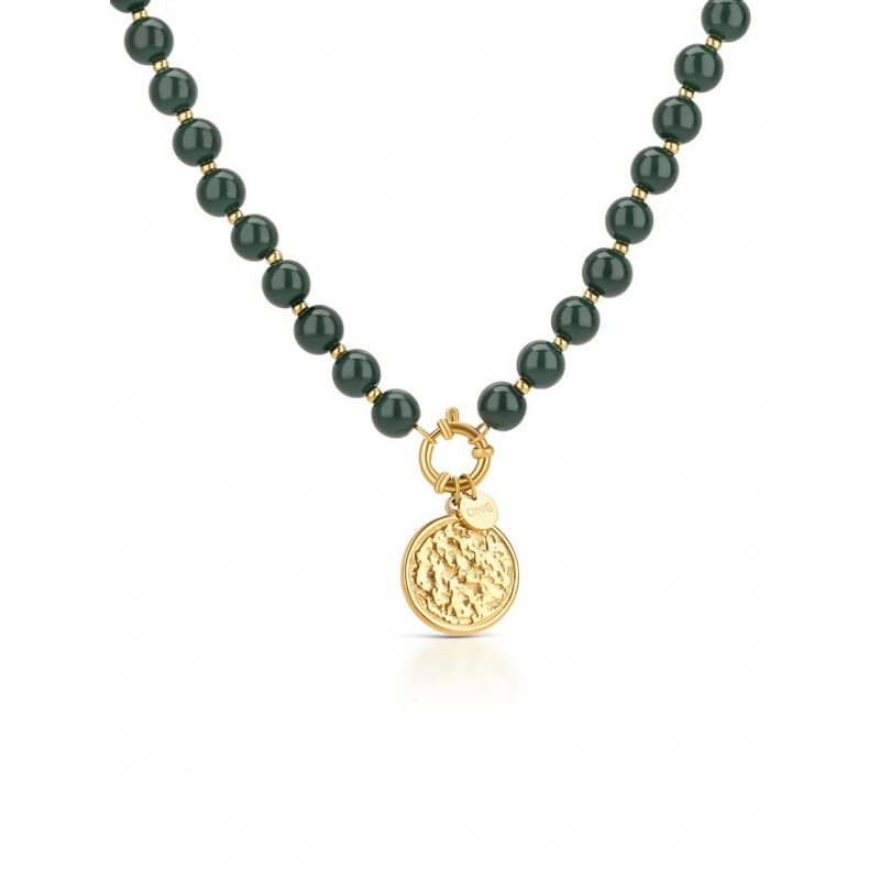 COLAR AÇO SENHORA NECKMESS CARMELA DEEP GREEN OJNN101G