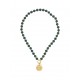 COLAR AÇO SENHORA NECKMESS CARMELA DEEP GREEN OJNN101G