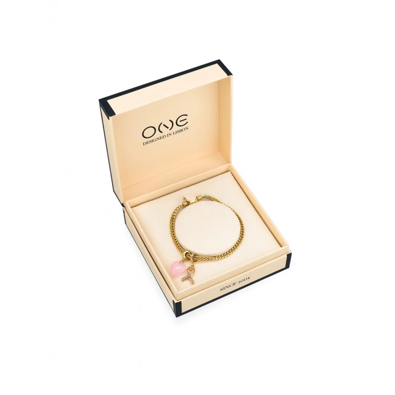 SET AÇO PULSEIRA LIFE AURORA GOLD OJEFLSET01G