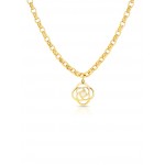 COLAR AÇO SENHORA ROSE PEARL GOLD OJRN01D